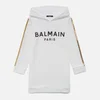 Balmain Girls' Logo Dress - Bianco - Image 1