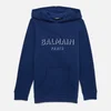 Balmain Boys' Logo Hoodie - Blue - Image 1