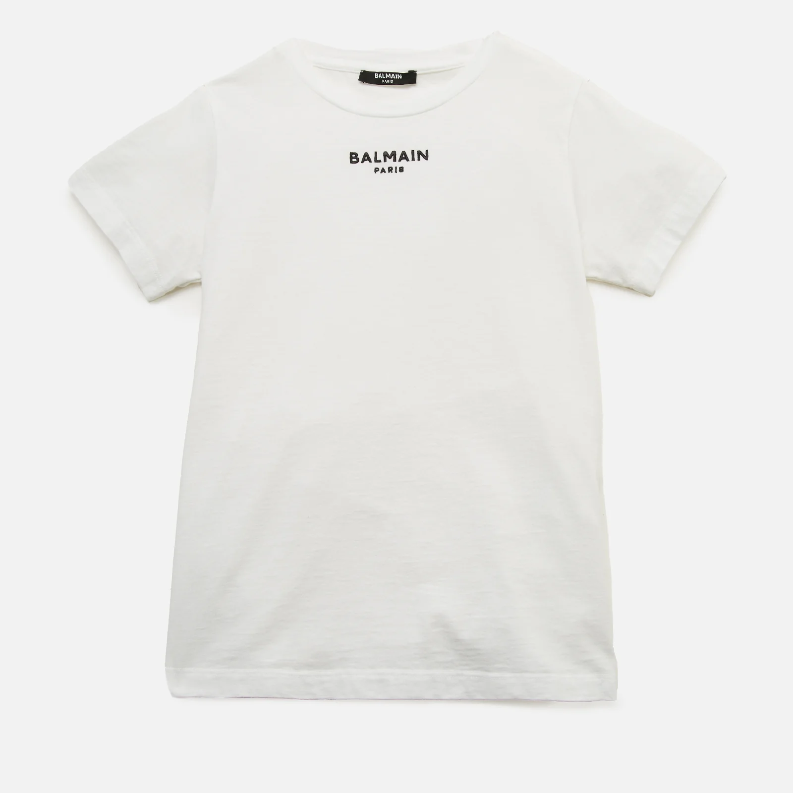 Balmain Boys' T-Shirt - Bianco/Nero Image 1