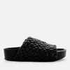 Simon Miller Women's Vegan Woven Dip Slide Sandals - Black - Image 1