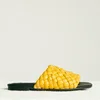 Simon Miller Women's Vegan Slit Slide Sandals - Yolk Yellow - Image 1