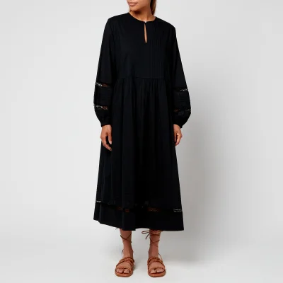 Skall Studio Women's Olive Cotton Dress - Black