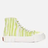 Good News Women's Ombre Palm Hi-Top Trainers - Lime - Image 1