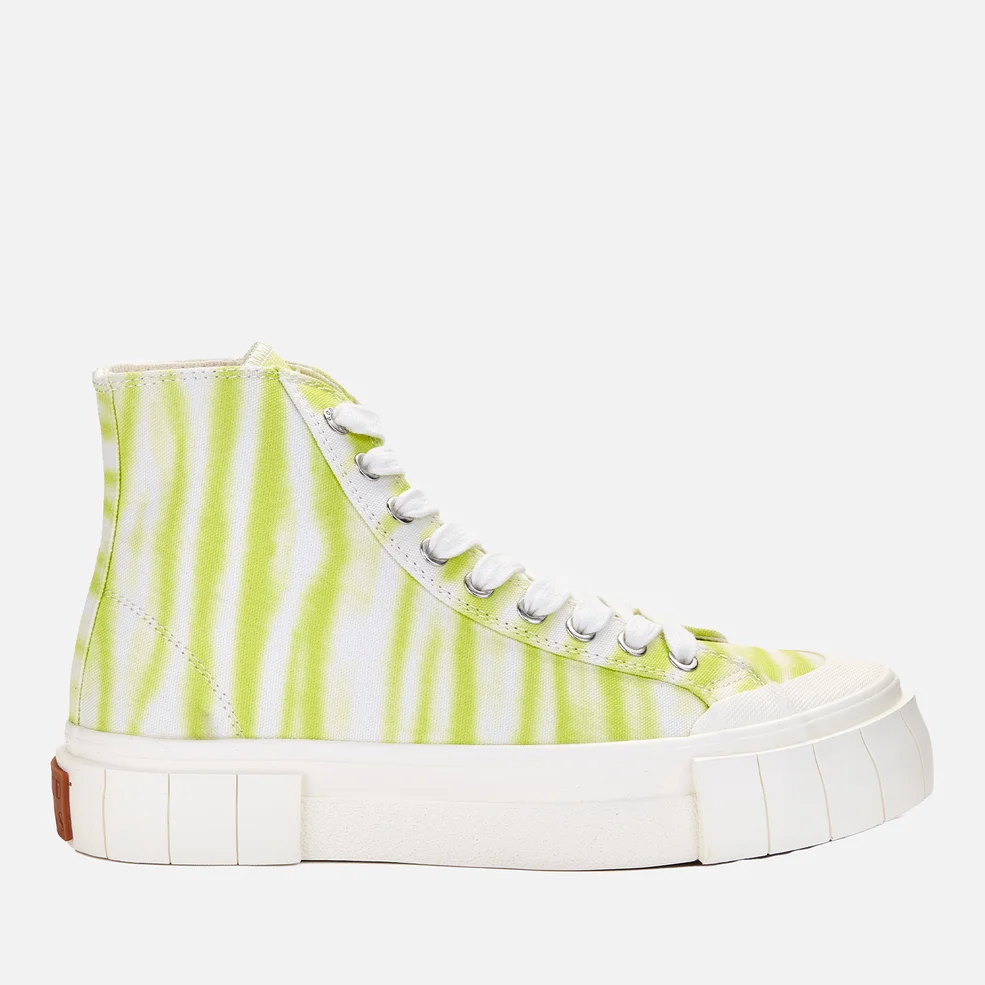 Good News Women's Ombre Palm Hi-Top Trainers - Lime Image 1