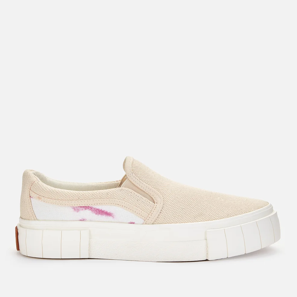 Good News Women's Ombre Yess Slip-On Trainers - Oatmeal/Purple Image 1