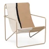 Ferm Living Desert Lounge Chair - Cashmere/Soil - Image 1
