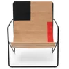 Ferm Living Desert Lounge Chair - Black/Block - Image 1