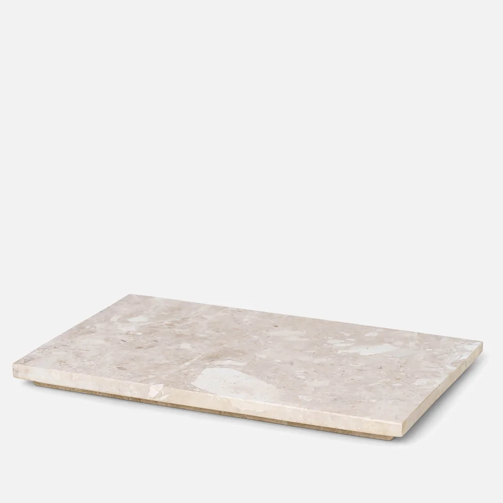 Ferm Living Tray for Plant Box - Marble - Beige Image 1