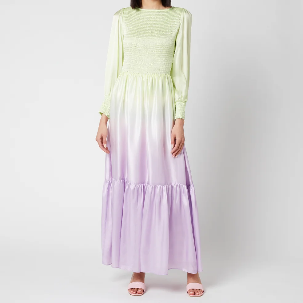 Olivia Rubin Women's Sadie Midi Dress - Lilac Green Ombre Image 1