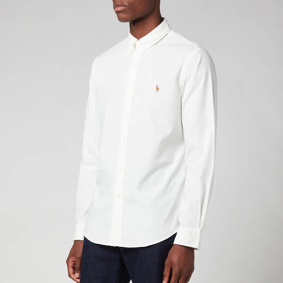 Polo Ralph Lauren Men's Slim Fit Chambray Shirt - White Image 1