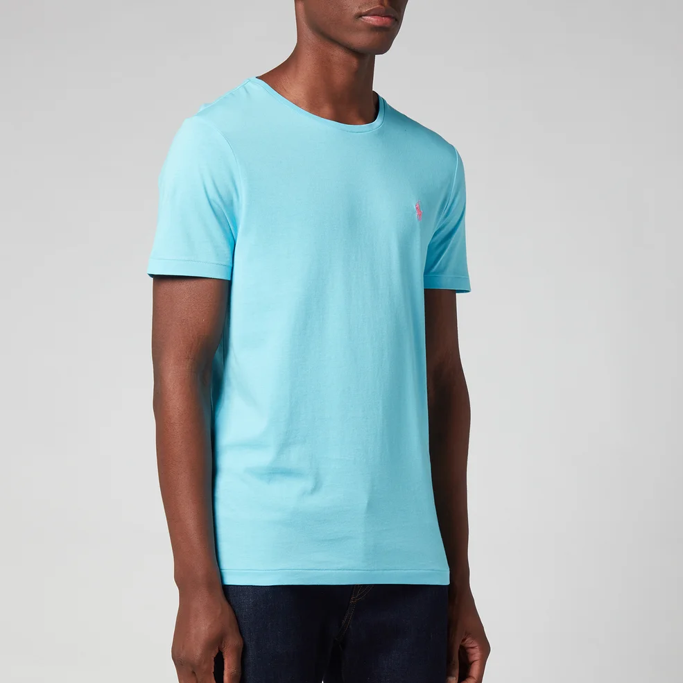 Polo Ralph Lauren Men's Custom Slim Fit Crewneck T-Shirt - French Turquoise Image 1