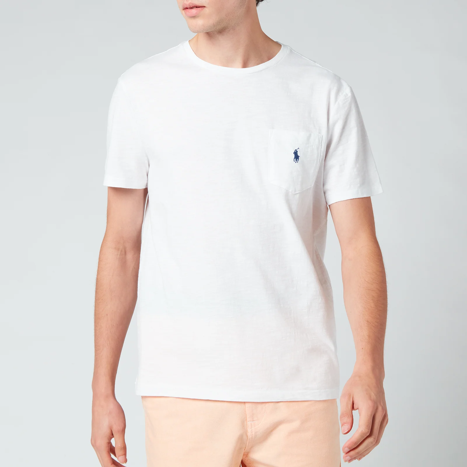 Polo Ralph Lauren Men's Custom Slim Fit Jersey Pocket T-Shirt - White Image 1