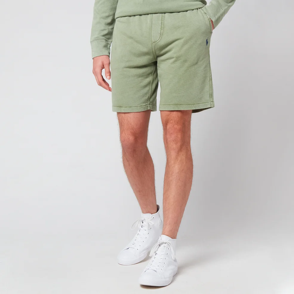 Polo Ralph Lauren Men's Cotton Spa Terry Shorts - Cargo Green Image 1