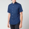 Polo Ralph Lauren Men's Slim Fit Linen Short Sleeve Shirt - Newport Navy - Image 1