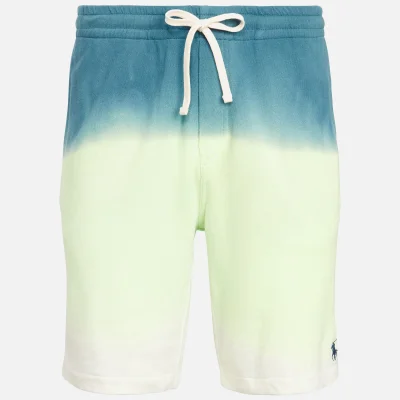 Polo Ralph Lauren Men's Cotton Spa Terry Shorts - Cruise Lime Dip Dye Multi