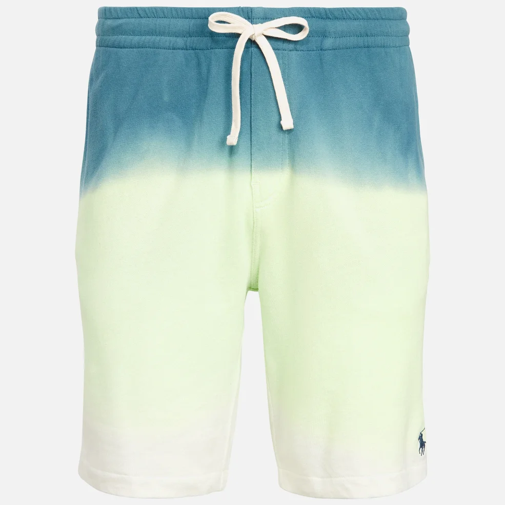 Polo Ralph Lauren Men's Cotton Spa Terry Shorts - Cruise Lime Dip Dye Multi Image 1