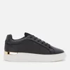 MALLET Men's GRFTR Leather Cupsole Trainers - Black/Gold - Image 1