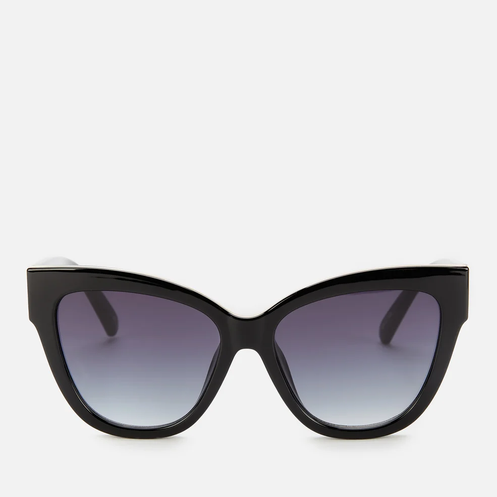 Le Specs Women's Le Vacanze Cat Eye Sunglasses - Black/Gold Image 1
