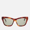 Saint Laurent Women's Sl M79 Cat Eye Sunglasses - Havana/Green - Image 1