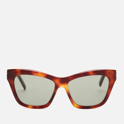 Saint Laurent Women's Sl M79 Cat Eye Sunglasses - Havana/Green