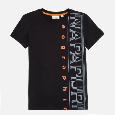 Napapijri Boys' Logo T-Shirt - Black