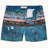 Orlebar Brown Men's Bulldog Portofino Paradiso Print Mid Length Swim Shorts - Multi - Image 1