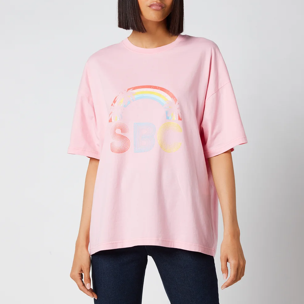 See by Chloé Women's Sbc Sunset On Cotton Jersey T-Shirt - Quartz Pink Image 1