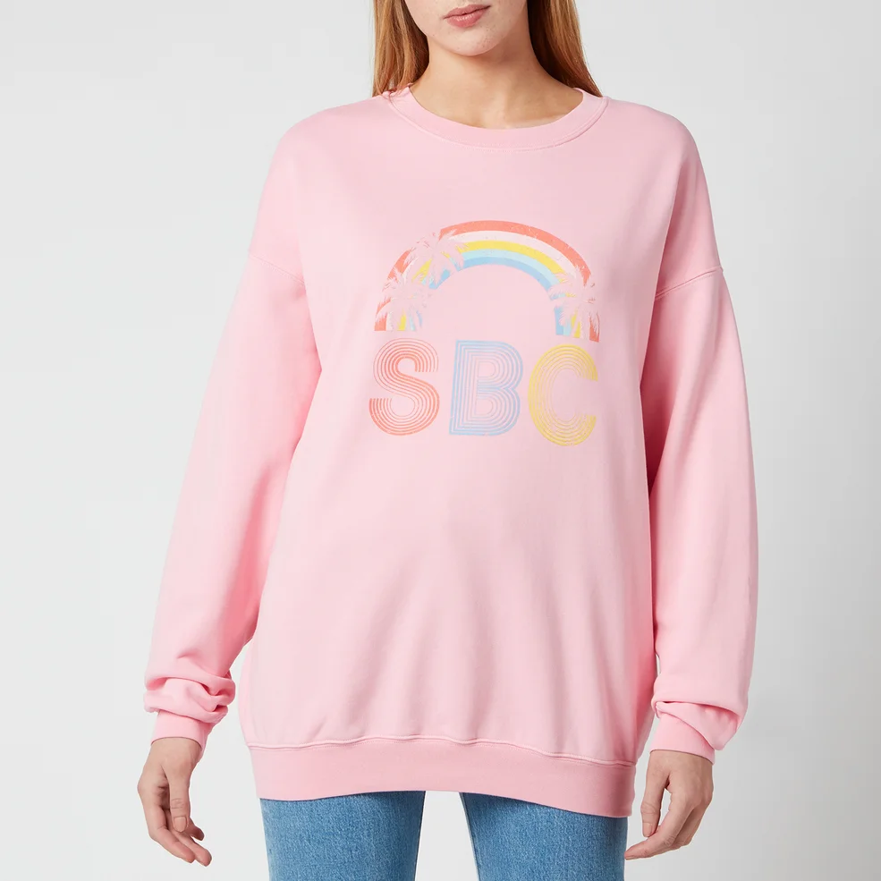 See by Chloé Women's Sbc Sunset On Cotton Fleece Sweatshirts - Quartz Pink Image 1