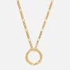 Hermina Athens Women's Full Moon Grecian Necklace - Gold - Image 1