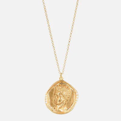 Hermina Athens Women's Hermis Lustre Small Pendant - Gold 