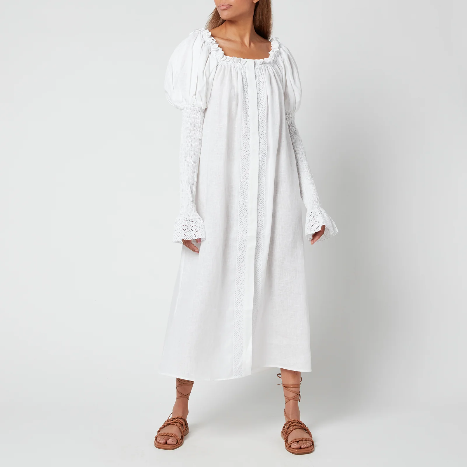 Sleeper Women's Opera Linen Dress - White - One Size Image 1