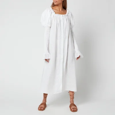 Sleeper Women's Opera Linen Dress - White - One Size