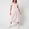 Sleeper Women's Belle Linen Dress - Pink & White - Image 1