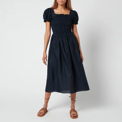 Sleeper Women's Belle Linen Dress - Navy