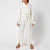 Sleeper Women's Rumba Linen Lounge Suit Daisies - White & Yellow - Image 1