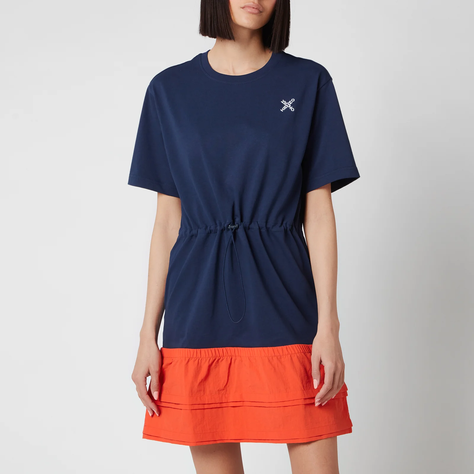 KENZO Women's Flared T-Shirt Dress - Midnight Blue Image 1
