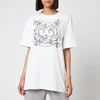 KENZO Women's Bee A Tiger Oversize T-Shirt - Pale Grey - Image 1