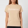 Maison Kitsuné Women's Parisienne Classic T-Shirt - Beige - Image 1