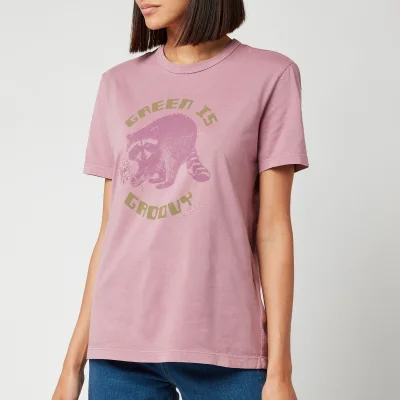 Coach Women's Green Is Groovy T-Shirt - Organic Pink