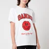 Ganni Women's Smiley Basic Cotton Jersey T-Shirt - Bright White - Image 1
