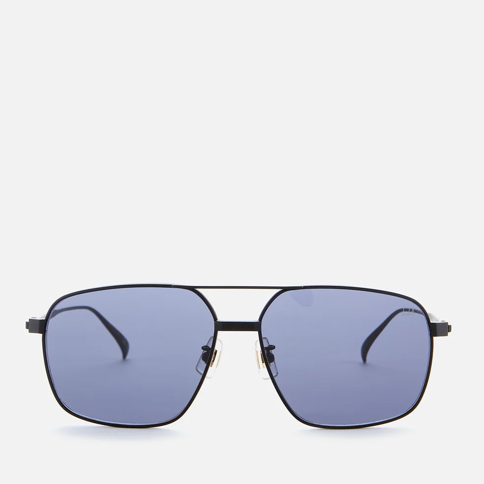 Dunhill Men's Titanium Sunglasses - Black/Blue Image 1