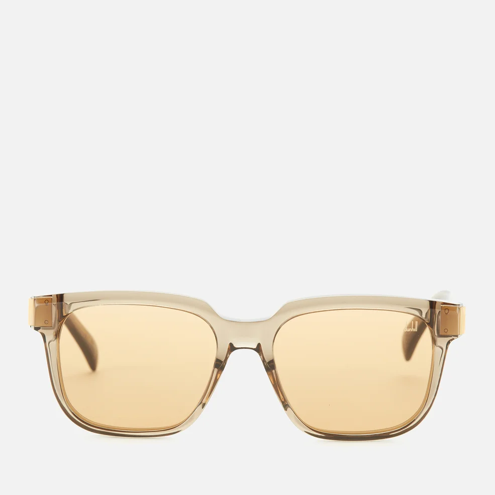 Dunhill Men's Acetate Sunglasses - Brown/Yellow Image 1