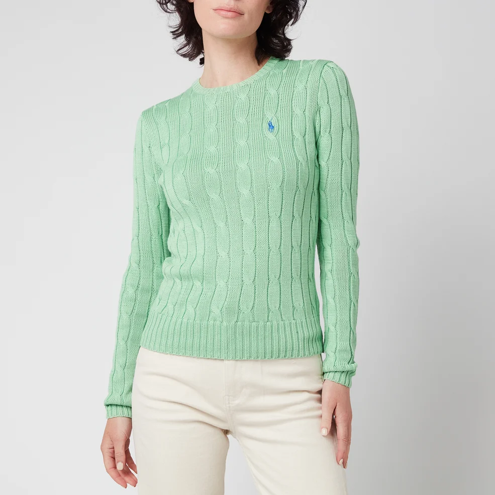 Polo Ralph Lauren Women's Julianna Classic Sweatshirt - Bud Green Image 1