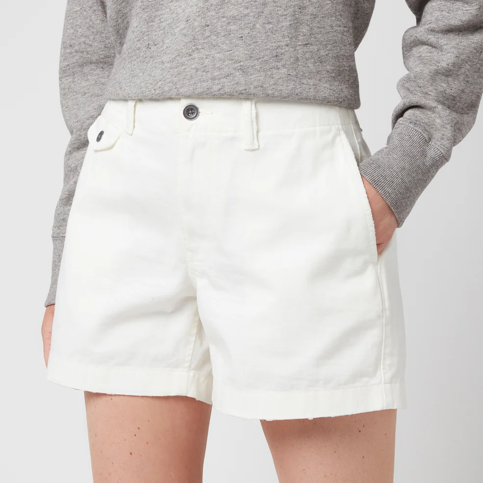 Polo Ralph Lauren Women's Slim Chino Shorts - Warm White Image 1