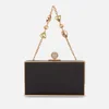 Sophia Webster Women's Clara Bijou Box Clutch Bag - Black Satin & Gold - Image 1