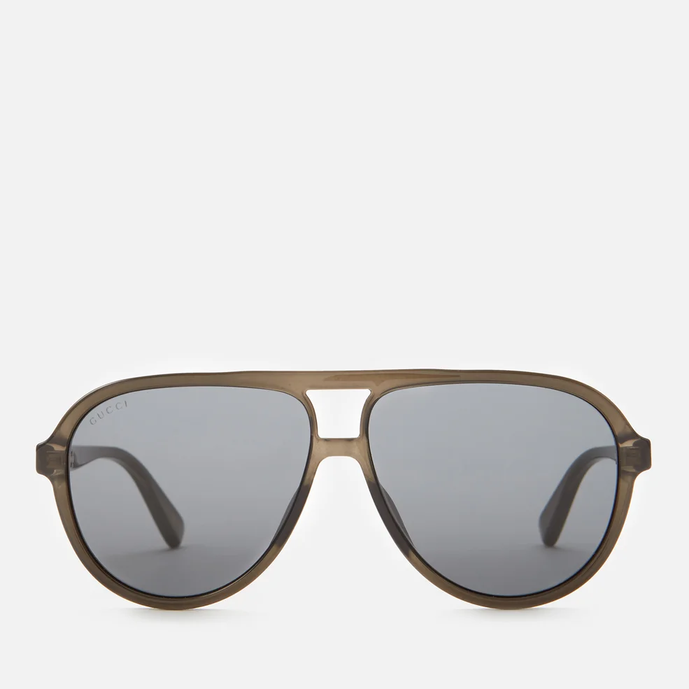 Gucci Men's Aviator Sunglasses - Grey Image 1