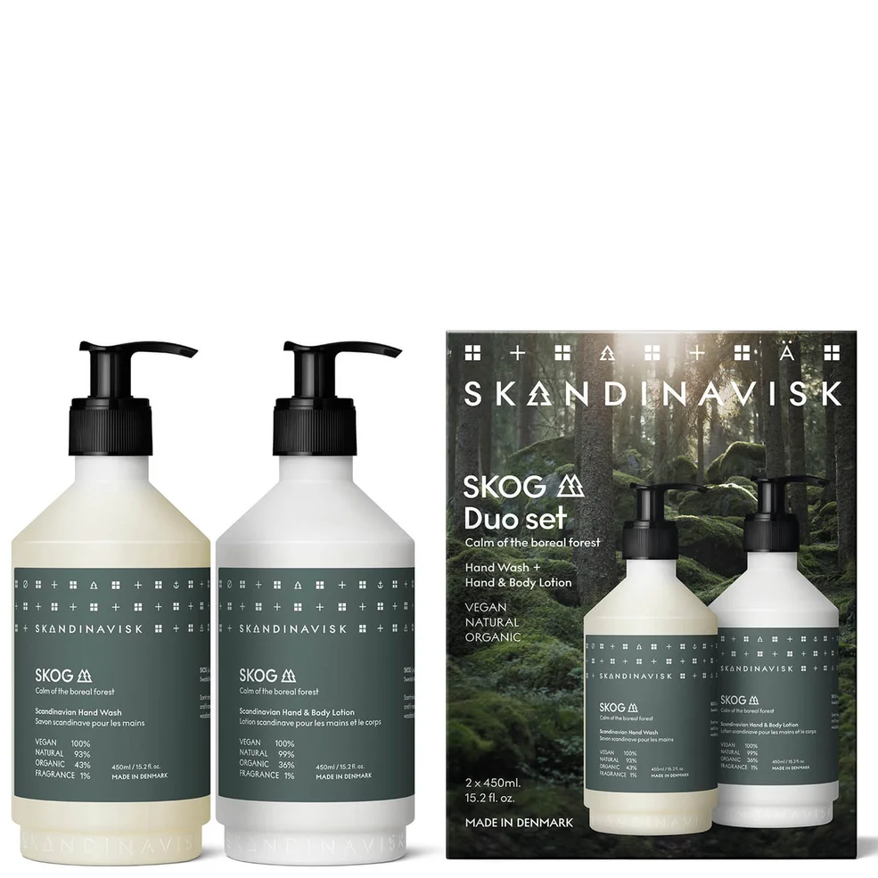 SKANDINAVISK Hand Wash & Hand/Body Lotion Duo - Skog - 2 x 450ml Image 1
