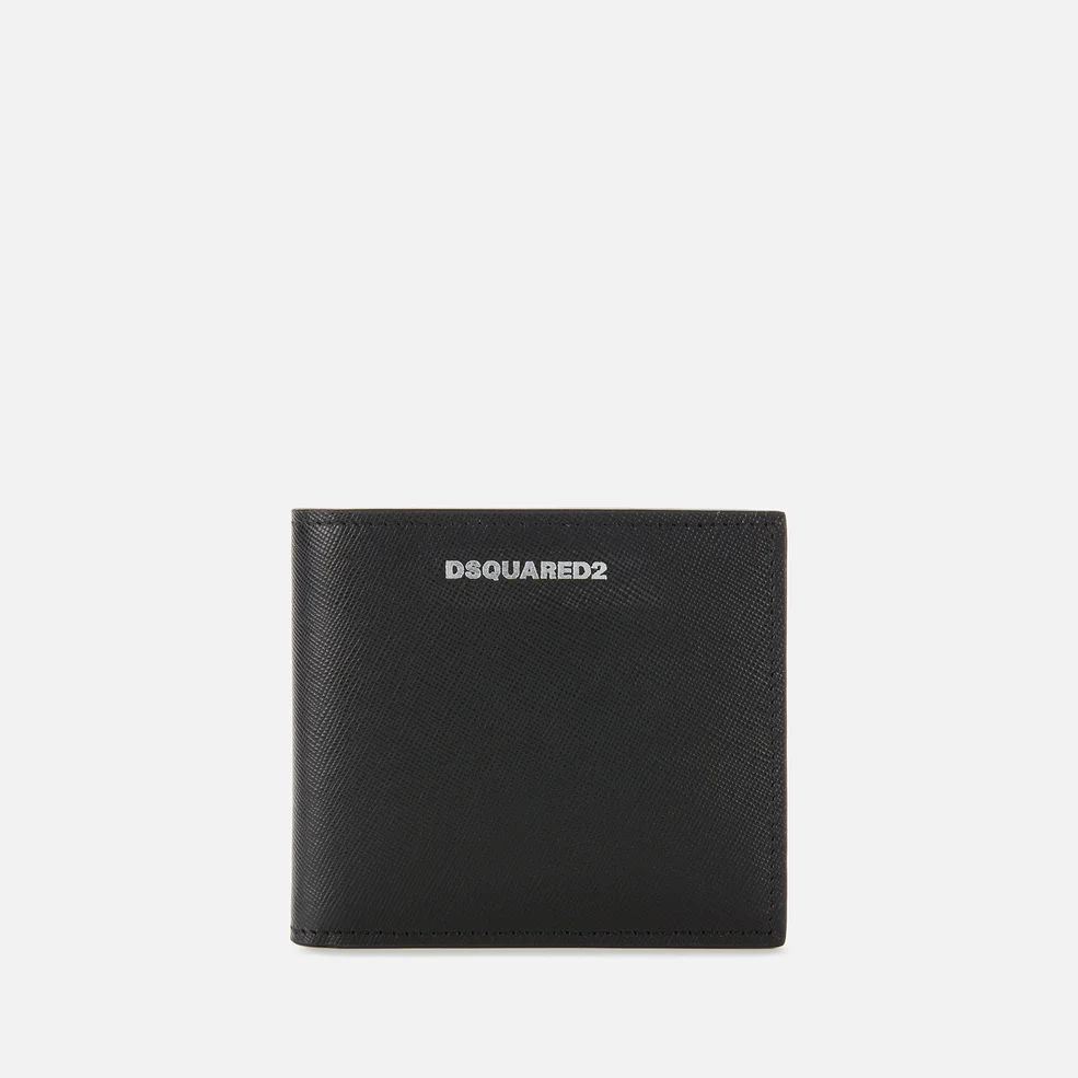 Dsquared2 Men's Dylan Saffiano Leather Bifold Wallet - Black Image 1