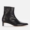 Mansur Gavriel Women's Pointy Leather Heeled Boots - Black - Image 1
