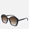 Chloé Women's Billie Recycable Acetate Sunglasses - Blue/Brown - Image 1